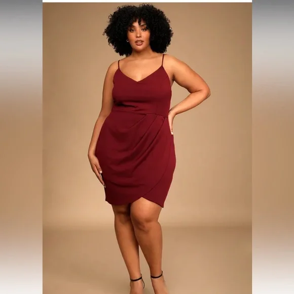 Lulus forever your girl wine red bodycon dress